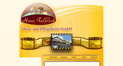 Desktop Screenshot of haus-talblick-lerbach.de